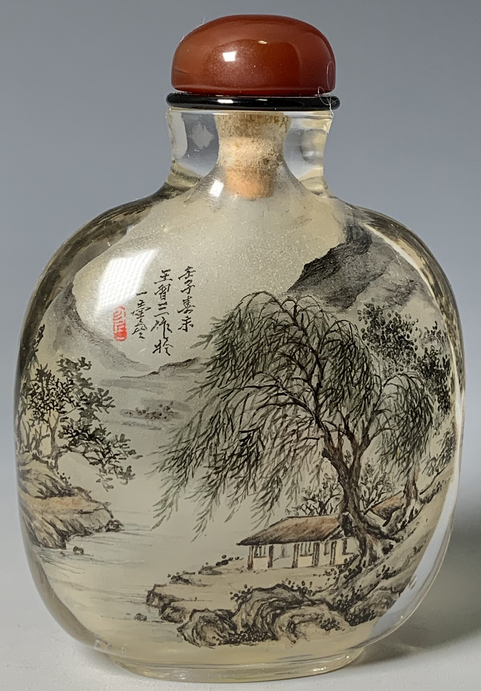 王習三內繪山水Inside painted landscape by Wang Zie San (常心 王習三內繪山水Inside painted landscape by Wang Zie San (常心